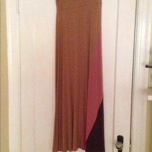 Tri-Color Bobeau Maxi Skirt